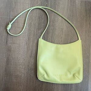 Farrutx Pastel Green Leather Crossbody Purse Magnetic Closure Lined